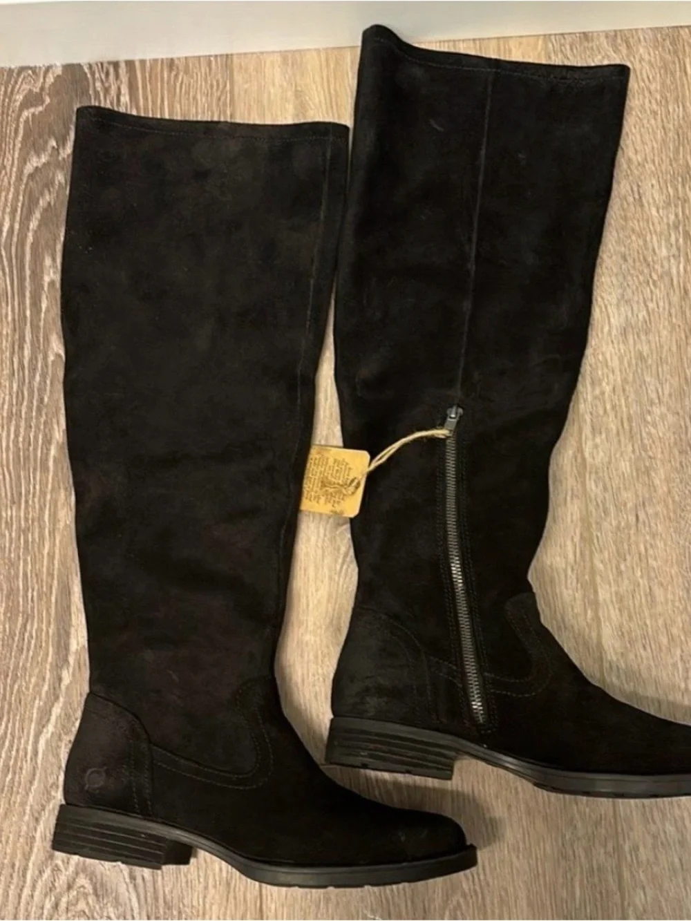 New! Born Black Suede Over-the-Knee Boots Women’s Size 7.5